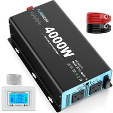 4000W 8000W Pure Sine Wave Power Inverter Converter 24V To 240V LCD Remote Boat