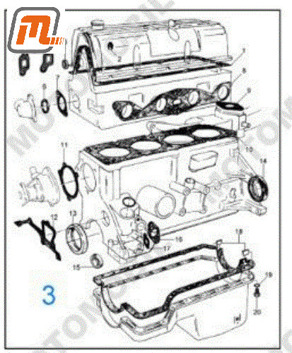 Ford escort mk2 gasket - escort,