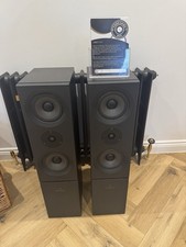 Linn Keilidh Floor Standing Speakers Black Ash - Immaculate Condition -Hifi YORK