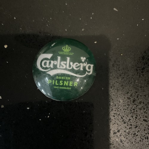 Carlsberg round fisheye badge - round,