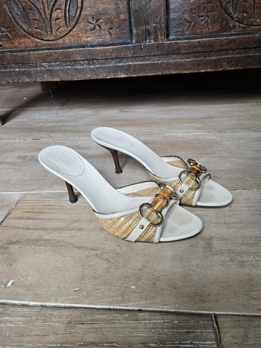 Gucci raffia and - gucci, slide