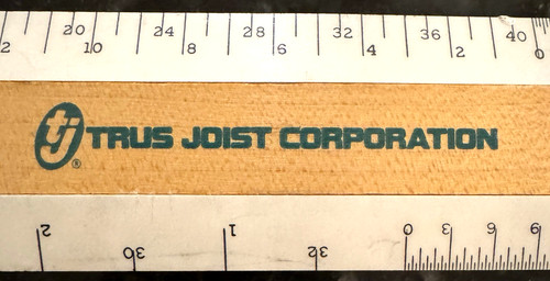 Trus joist corporation ruler - ruler,
