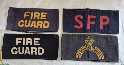Civil defence arp armbands - defence/arp,