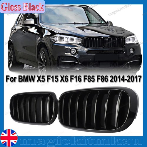 Gloss black front kidney - gloss,