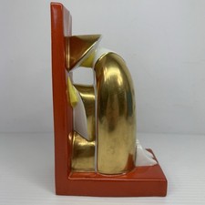 Antique 1930 Art Deco Robj Paris Bookend France Confucius Book End Porcelain