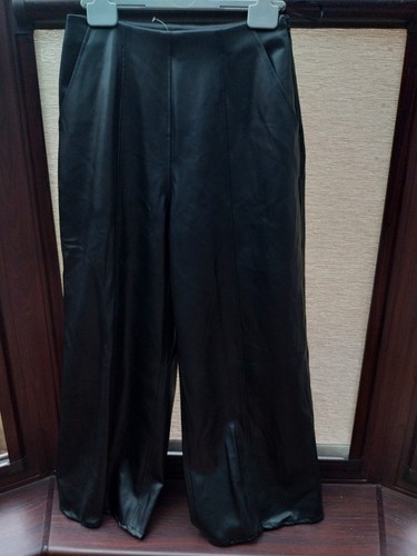 Wide leg faux leather - wide,