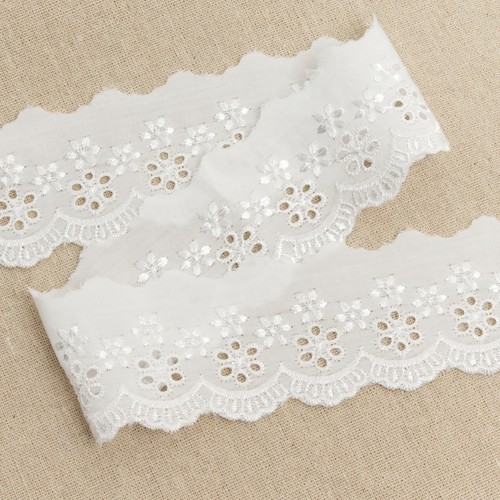 White broderie anglaise - anglaise, lace