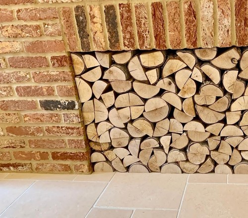 Decorative logs fireplace - logs,