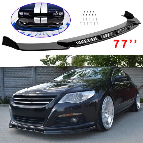 Glossy front bumper lip - bumper,