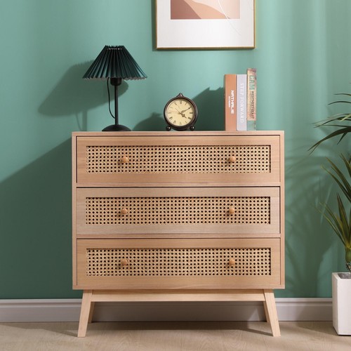 Rattan drawer chest - rattan, 3-drawer