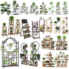 Metal Wooden Plant Stand