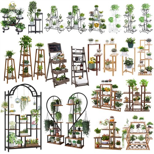 Metal wooden plant - wooden,