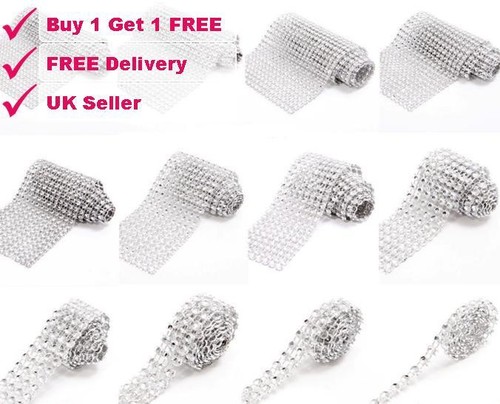 Silver diamante effect bridal - diamante,
