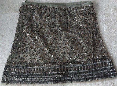 Zara green sequin - green, beaded