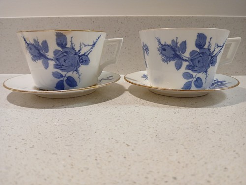 Royal winton blue and - blue, white