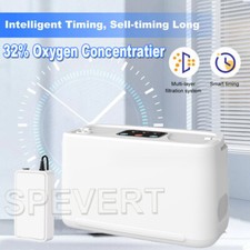 3L/min Portable Oxygen Air Flow 32% Purifier Machine w/Battery for Bag Car Trip
