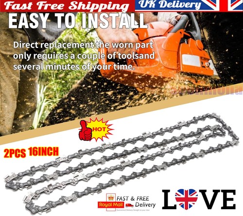 2pcs chainsaw chain for - 2pcs, 16"