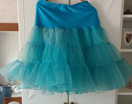 Blue net petticoat ideal for - blue,