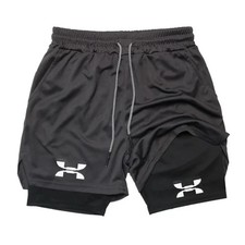 Men 2in1 Running Shorts Gym