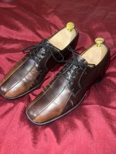 Mens Vintage Glam 70s Stack Heel Shoes - 8