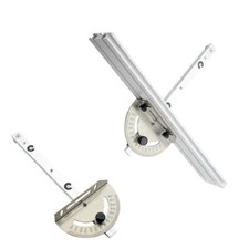 Precision Adjustable Fence Miter Gauge for Woodworking Table Saw with Backer