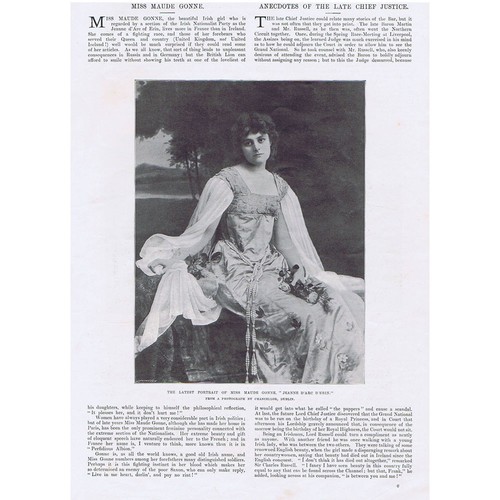 Maude gonne irish - gonne, republican