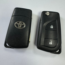 GENUINE TOYOTA 2 BUTTON REMOTE FLIP KEY FOB TESTED + WORKING VALEO A03TAA
