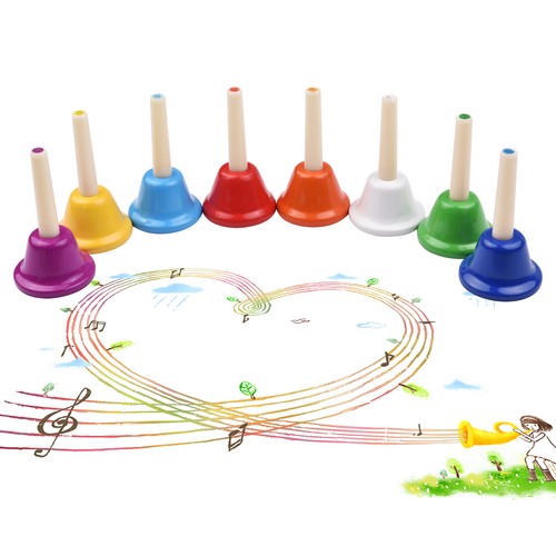 8pcs colorful handbell 8 - °8pcs,