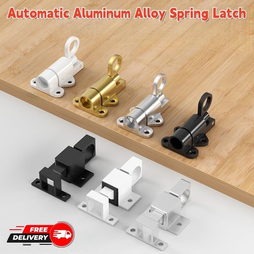 Automatic door latch - door, sprung