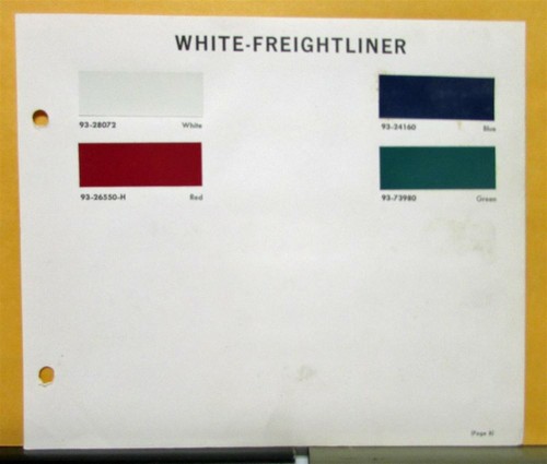 1965 white freightliner - white, paint