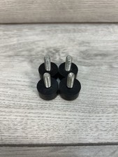 New Tubz Tower Vending Machine 4x Bolted Feet Stand - Black Rubber + Steel Bolts