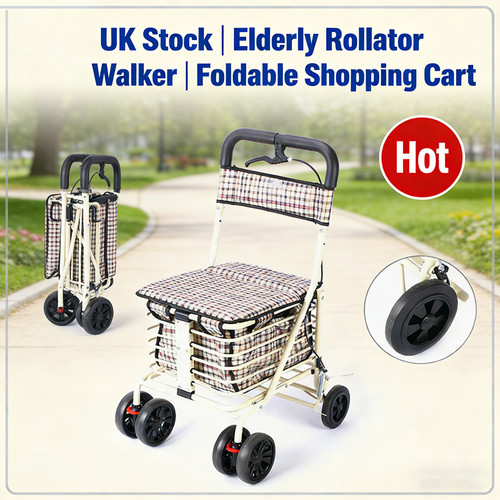 Folding walk seated shopping - walk,