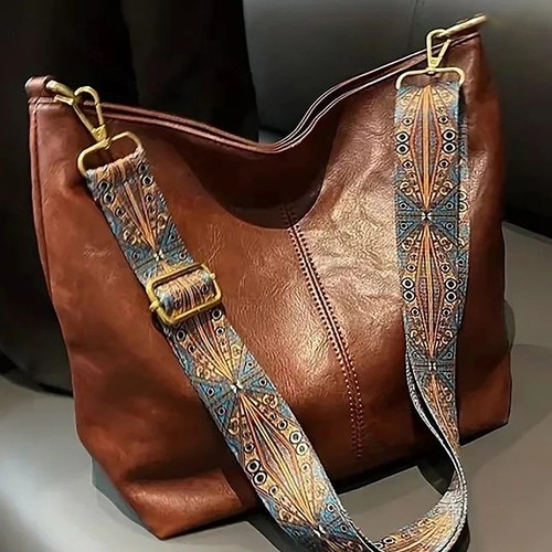 Wide geometric strap shoulder - geometric,