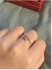 Cartier Juste Un Clou Ring White Gold, Size 51