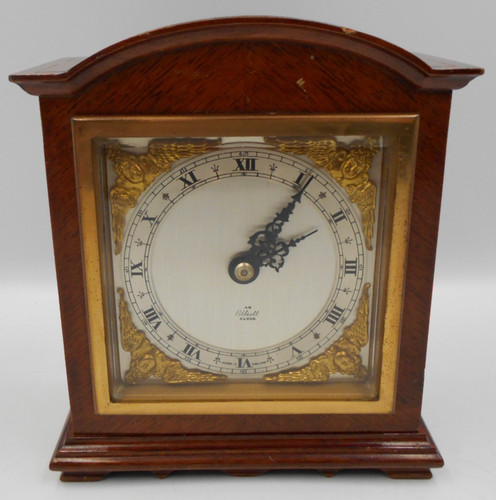 Vintage elliot mantel clock - vintage,