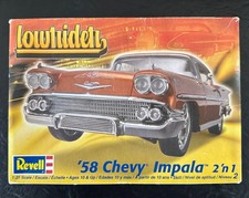 New 1958 Chevy Impala 2 in 1 Lowrider Revell 1:25 model car. Model #85-2073