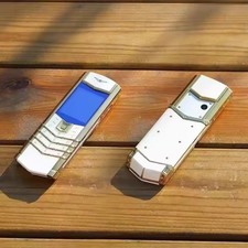 VERTU V10 Mobile Metal White Gold Luxury Bar  Phone 2g network unlocked 