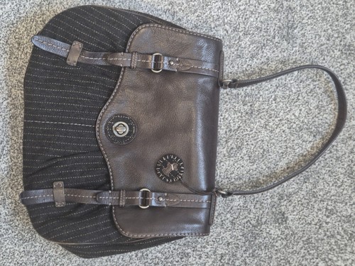 Brown pinstripe radley - brown, handbag