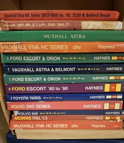 Old haynes car manuals - old,