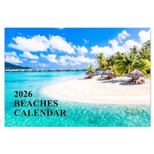 2026 Beaches Wall Calendar