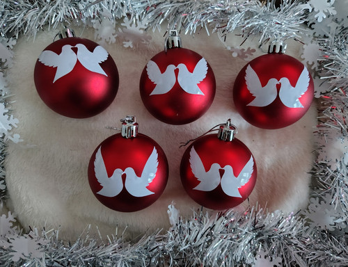 Set red white christmas - set,