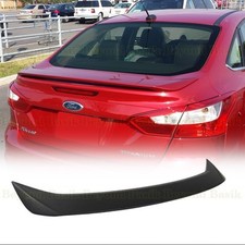 2012 2013 2014 Ford Focus 4dr MATTE BLACK Factory Style Spoiler Wing