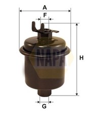 NAPA NFF2208 Fuel Filter 75mm