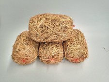 4x Natural Barley Straw Log