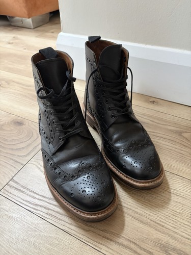 Grenson fred black leather - grenson,
