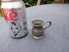 Gaskell & Chambers Pewter Quarter Gill Measuring Cup Tankard