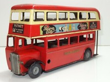 TRIANG MINIC 60M DOUBLE DECKER BUS PEDIGREE FROG (308) 2nd version c1950