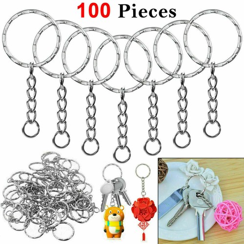 100pcs silver keyring blanks - keyring,