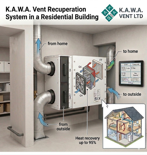 Mvhr heat recovery ventilation - heat,