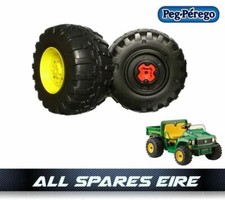 JOHN DEERE GATOR 12 VOLT PEG PEREGO REPLACEMENT REAR WHEELS TYRES